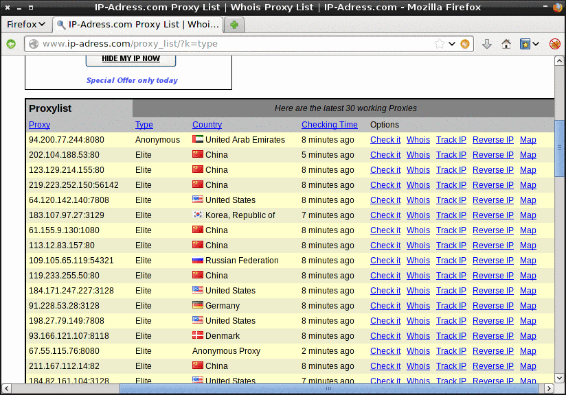 Conectarse a un servidor proxy gratis para ser an nimo