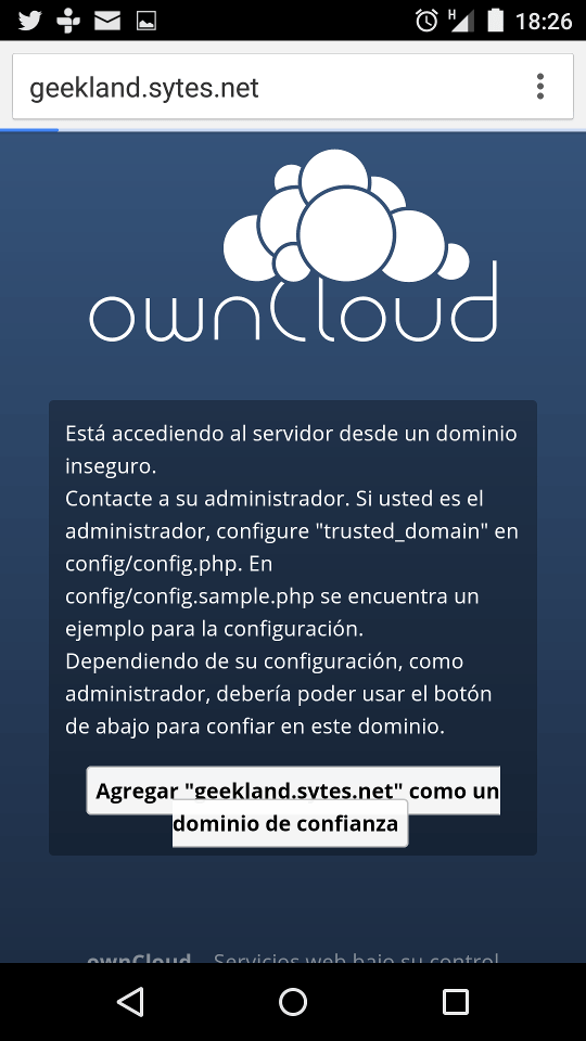 owncloud add trusted domain