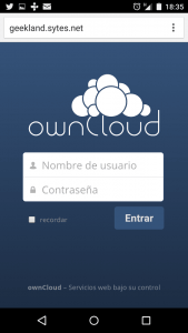 Acceder a Owncloud fuera red local