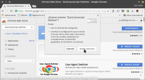 Instalar Quick Javascript Switcher en Chrome