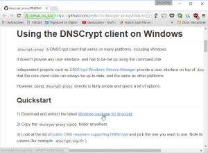 Descargar DNSCrypt en Windows